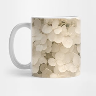 Delicate White Hydrangea Mug